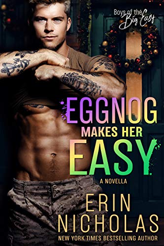 Book Cover Eggnog Makes Her Easy (a Boys of the Big Easy novella): A hot military married couple romance