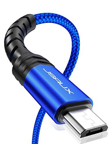 Micro USB Cable Android Charger, JSAUX (2-Pack 6.6FT) Micro USB Android Charger Cable Nylon Braided Cord Compatible with Galaxy S7 S6 J7 Edge Note 5, Kindle. MP3 and More-Blue