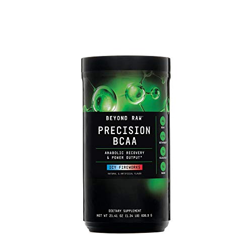 Beyond Raw Precision BCAA Powder Post Workout Powder Drink | Icy Fireworks | 30 Servings | Muscle Builder and Workout Recovery Drink
