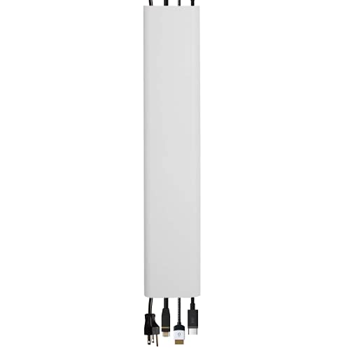 Echogear On-Wall Cable Concealer Kit Hides TV Cords - 48" Long Cable Raceway Can Be Cut to Any Length - Installs in Minutes with A Screwdriver - Ideal for Mounting A TV