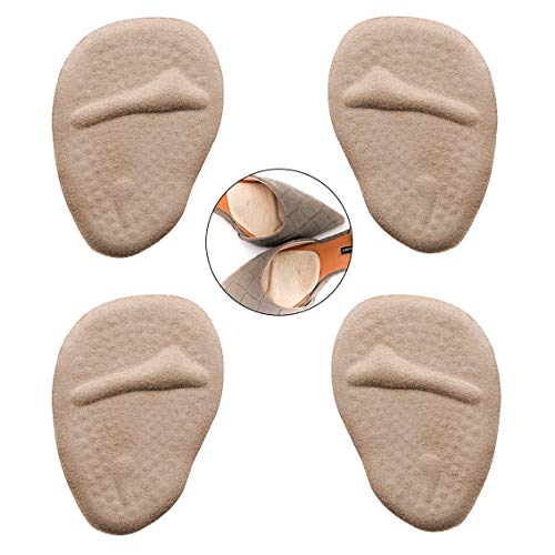 Metatarsal Pads for Women (2 Pairs Metatarsal Pads) - Reusable Soft Gel Ball of Foot Cushions All Day Pain Relief and Corrects The Fit of a Shoe
