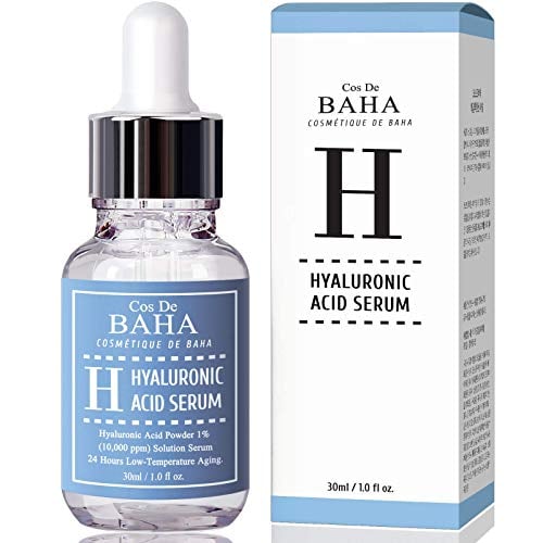 Book Cover Pure Hyaluronic Acid 1% Powder Serum for Face 10,000ppm - Anti Aging + Fine Line + Intense Hydration + facial moisturizer + Visibly Plumped Skin + Prevent Bladder Pain 1 Fl Oz