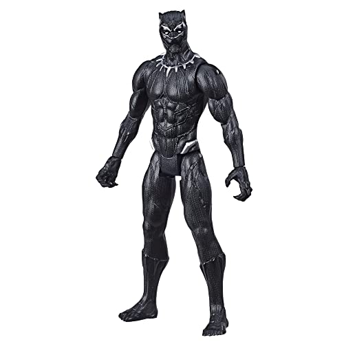 Book Cover Avengers Marvel Titan Hero Series Black Panther Action Figure, 12-Inch Toy, Inspired by Marvel Universe, for Kids Ages 4 and Up
