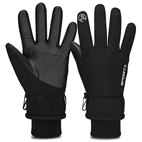 Book Cover Cevapro -30â„‰ Winter Gloves Touchscreen Gloves Thermal Gloves for Running Hiking