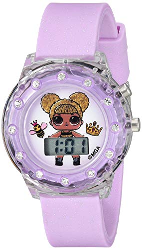 L.O.L. Surprise! Girls' Quartz Watch with Plastic Strap, Purple, 16 (Model: LOL4044)