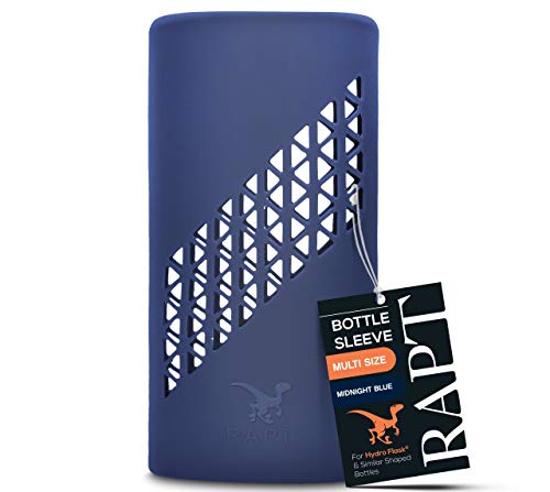 RAPT Silicone Sleeve Protective Boot and Cover Compatible with Hydro Flask Accessories for Water Bottles (18oz, 24oz, 32oz, 40oz)