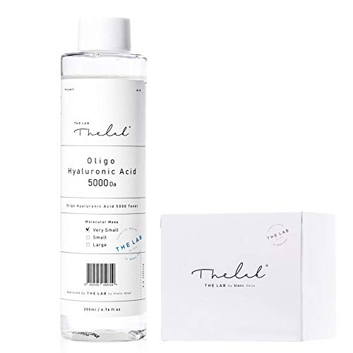 Blanc Doux Oligo Hyaluronic Acid 5000 Toner - Hydrating Face Moisturizer for Sensitive Acne Aging Dry Skin 6.76 fl.oz. with Cotton Pads - Vegan Certified Hypoallergenic Moisturizing Korean Skin Care