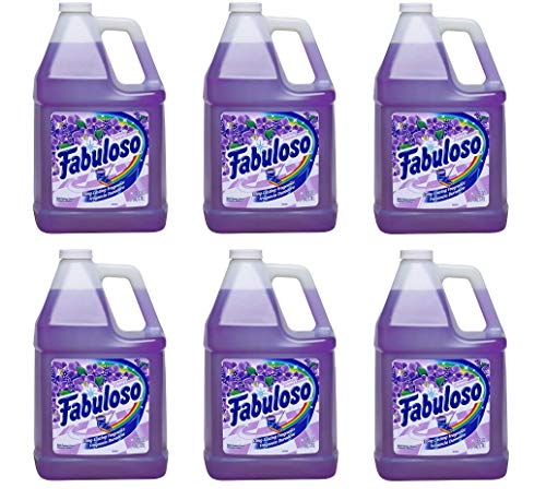 Book Cover Fabuloso All Purpose Cleaner, Lavender - 128 fluid ounce (Pack of 6)