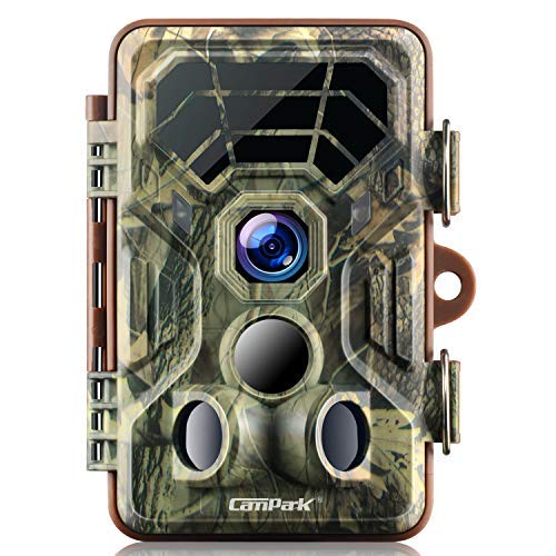 Campark Trail Game Cameras HD Waterproof Wildlife Deer Hunting Cams 120° Detecting Range Motion Activated Night Vision Infrared for Outdoor Field Nature Wild Scouting Home Security