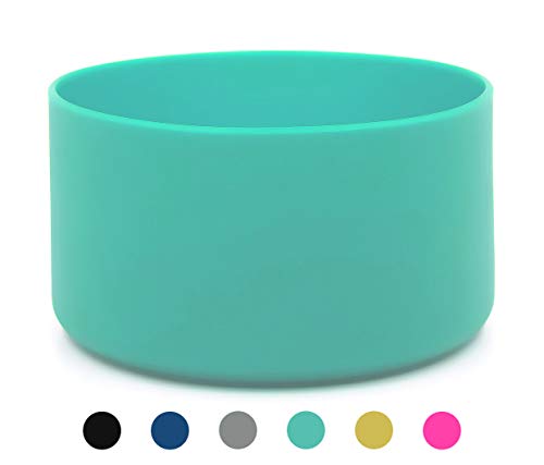 Flaskars Protective Silicone Boot for 12oz - 40 oz Hydro Sport Water Bottles Flask Anti-Slip Bottom Sleeve Cover (Mint, Fits 32 oz and 40 oz Bottles)
