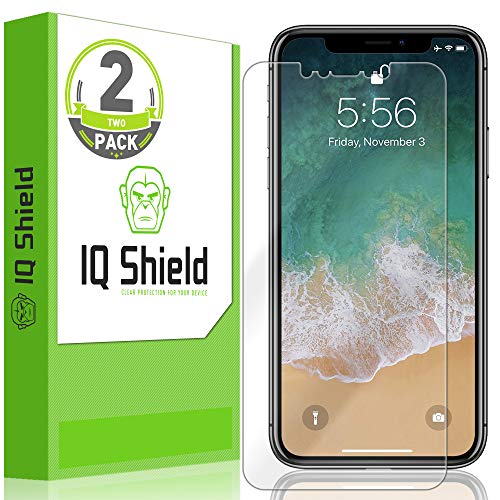 IQ Shield Screen Protector Compatible with Apple iPhone Xs Max (6.5 inch)(2-Pack)(Max Coverage) LiquidSkin Anti-Bubble Clear Film