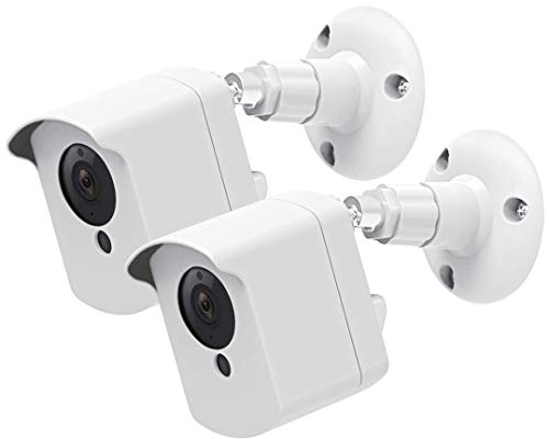 Book Cover Mrount for Outdoor Mount Wyze Cam V2, Protective Cover with Security Wall Mount for Indoor Outdoor Use, White (2 Pack)