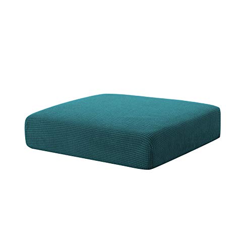 Hokway Stretch Couch Cushion Slipcovers Reversible Cushion Protector Slipcovers Sofa Cushion Protector Covers(Teal, Small)
