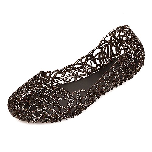 Domucos Womens Sandals Flat Jelly Shoes Slip On Hollow Out Loafersâ€¦