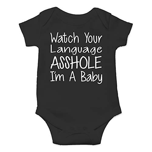 CBTwear Watch Your Language I'm A Baby Funny Romper Cute Novelty Infant One-piece Baby Bodysuit