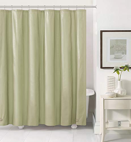 Book Cover Hotel Collection Heavy Duty Anti Bacterial Mold & Mildew Resistant Non Toxic Premium PEVA Shower Curtain Liner with Rust Proof Metal Grommets - Assorted Colors (Sage)