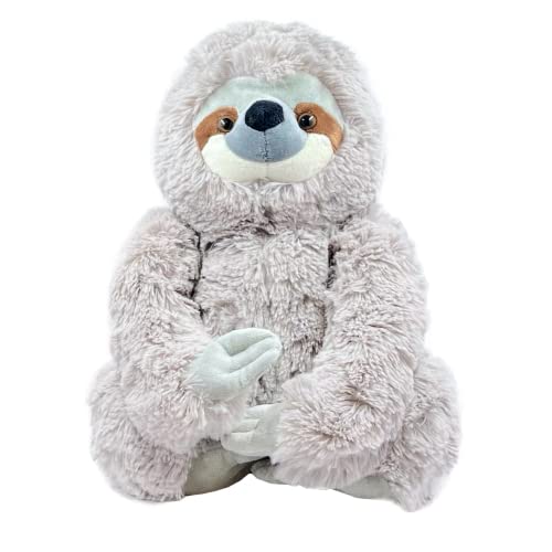 Book Cover KINREX Sloth Stuffed Animal – Sloths Plush Toys for Kids , Babies, Adults , Realistic Three Toed Sloth Toy Plushie , Gifts for Thanksgiving, Christmas , Birthday , Easter , Gray Measures 13 Inches