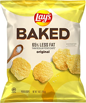 Baked Lay's Potato Chips, 0.875oz Bags (40 Pack)