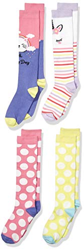 Amazon Brand - Spotted Zebra Girls' Cotton Knee Socks