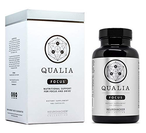 Qualia Focus Nootropics | The Brain Supplement for Focus, Supporting Memory, Mental Clarity, Energy, Reasoning, and Concentration with Ginkgo biloba, Bacopa monnieri, Celastrus, Rhodiola rosea & More