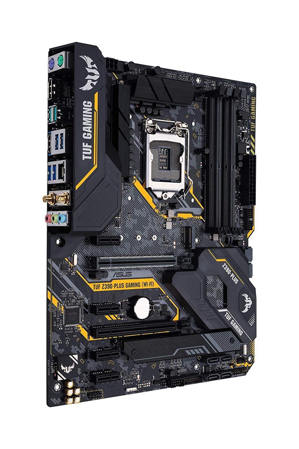 ASUS TUF Z390-Plus Gaming (Wi-Fi) LGA1151 (Intel 8th and 9th Gen) DDR4 DP HDMI M.2 Z390 ATX Motherboard 802.11ac Wi-Fi USB 3.1 Gen2 TUF Motherboard