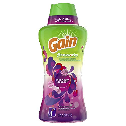 Book Cover Gain Fireworks In-Wash Scent Booster Beads, Moonlight Breeze (30.3 oz, 63 loads)
