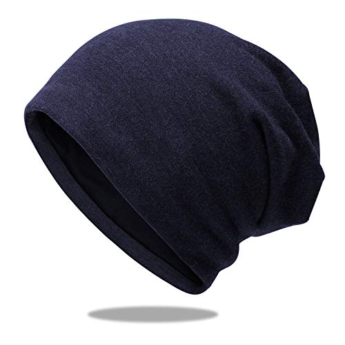 Hongtellor Unisex Beanie Cap Stretch Beanie Hat Casual Cap Men Slouchy Beanie