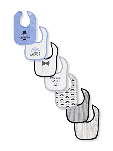 Hudson Baby Baby Cotton Drooler Bibs, 7 Pack