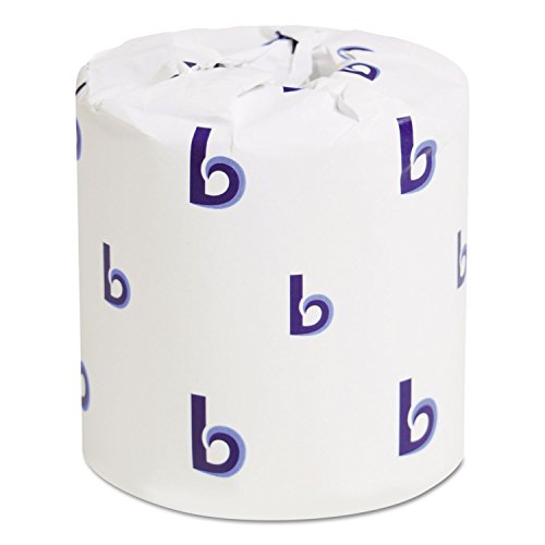 Boardwalk 6145 Bathroom Tissue, Standard, 2-Ply, White, 4 X 3 Sheet, 500 Sheets/roll, 96/Carton
