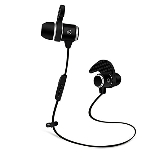 CakFun Headphones, Wireless Earbuds for Sports HD Stereo Headsets Heavy Bass Sweatproof Earbuds with Mic for Running Gym Workout for iPhone and Android Phones