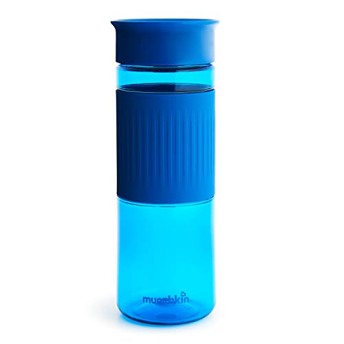 Book Cover Munchkin Miracle 360 Tritan Spill Proof Water Bottle, Blue, 24 Oz