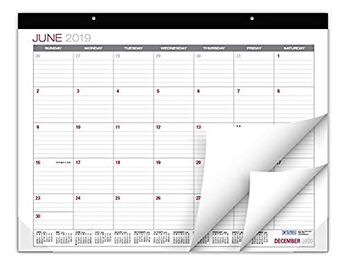 Professional Desk Calendar 2019-2020: Large Monthly Pages - 22"x17" - Runs from June 2019 Through December 2020 - Desk/Wall Calendar can be Used Throughout 2019-2020