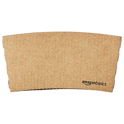 Amazon Basics Kraft Cup Sleeve for 10 and 12oz paper cup, 1,000-Count