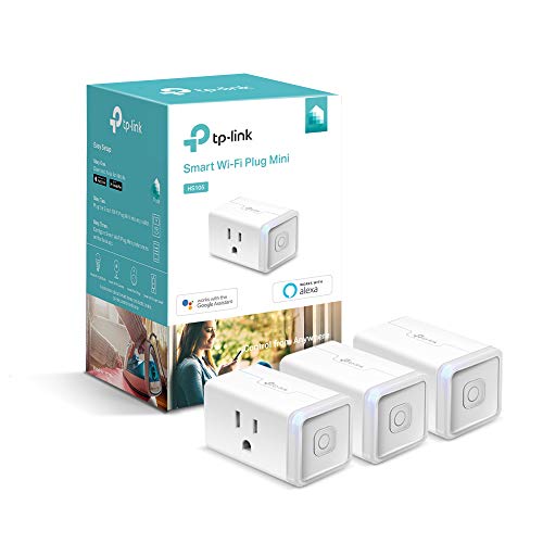 Book Cover Kasa Smart Plug by TP-Link, Smart Home Wi-Fi Outlet works with Alexa, Echo, Google Home & IFTTT,No Hub Required, Remote Control, 15 Amp, UL certified, 3-Pack (HS105P3),White