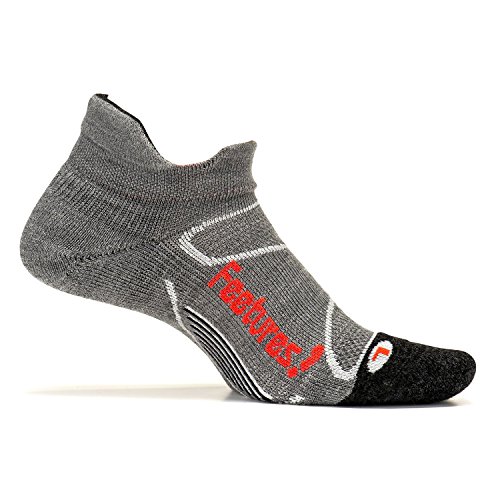 Feetures - Merino Cushion - No Show Tab - Athletic Running Socks for Men and Women