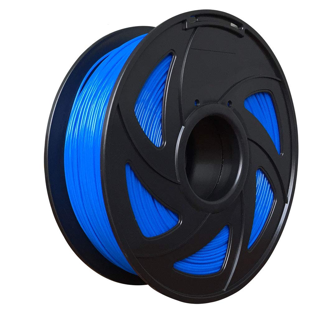 TRONXY 3D Flexible Blue TPU Filament 1.75 mm 2.2 LBS (1KG) Material: TPU,Hardness 95A Blue Thermoplastic Polyurethane