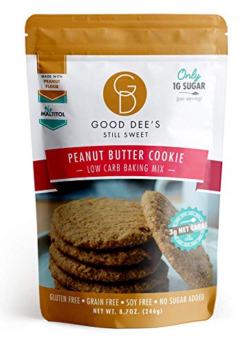 Book Cover Good Dee's Peanut Butter Cookie Mix - Low Carb, Keto Friendly, Diabetic Friendly, Sugar Free, Gluten Free