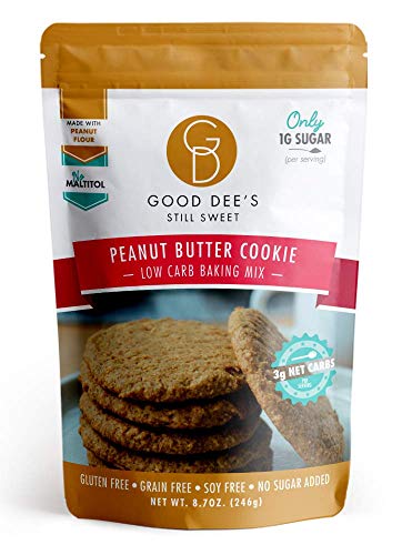 Good Dee's Peanut Butter Cookie Mix - Low Carb, Keto Friendly, Diabetic Friendly, Sugar Free, Gluten Free