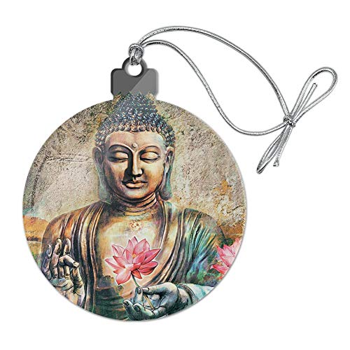 GRAPHICS & MORE Buddha Pink Lotus Flowers Serenity Acrylic Christmas Tree Holiday Ornament