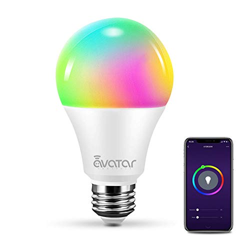 Smart WiFi Light Bulb, LED Light Bulbs A19 RGB Color Changing Lights, Alexa/Google Home, Smart Life APP Remote Control ON/Off/Color/Timer/Group/Share Switch-E26, 7W