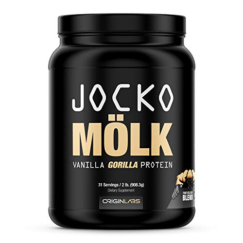Book Cover Jocko Mölk by Origin Labs - Whey Isolate Protein Powder - Casein Protein Powder - Protein Powder - Vanilla Gorilla Protein - 31 Servings - 2 Pounds