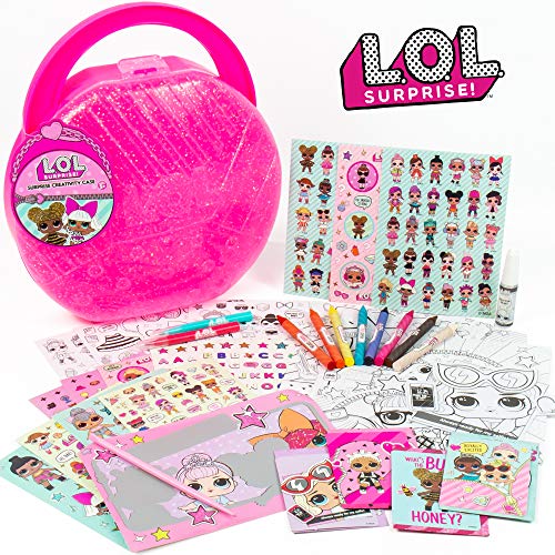 Book Cover L.O.L. Surprise! Creativity Case by Horizon Group USA,Create, Play & Store,DIY Activity Case Including Paper Dolls,Coloring Pages,Makers,Crayons,Glitter Glue,Scratch Art,Stickers & More.Hot Pink
