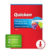 Quicken Deluxe 2019 Personal Finance & Budgeting Software [PC/Mac Download] 1-Year Subscription + 2 Bonus Months [Amazon Exclusive]