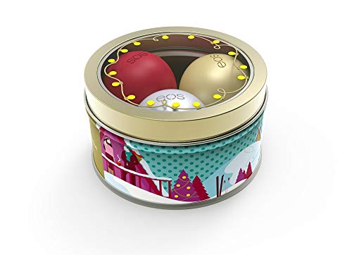 Book Cover EOS Limited Edition Holiday 2018 Lip Balm Set of 3 - First Snow, Fireside Chai, Pomegranate Raspberry