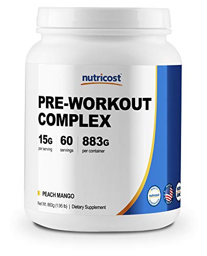Nutricost Pre-Workout Complex (Peach Mango, 60 Servings)