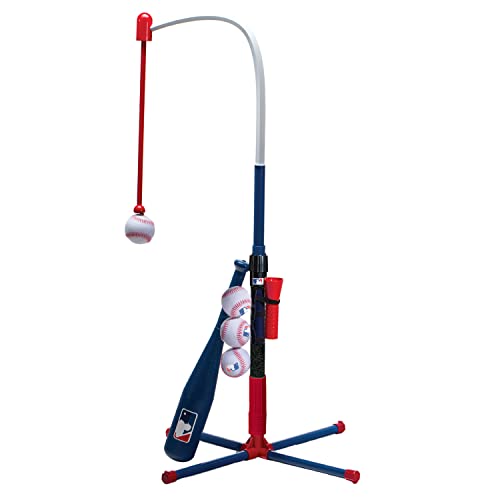 Franklin Sports Kids Teeball and Baseball Batting Tee - MLB 2-in-1 Grow-with-Me Tee - Adjustable Youth Hitting Tee - Perfect for Teeball and Baseball