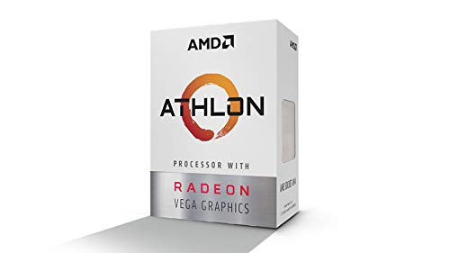 Book Cover AMD YD200GC6FBBOX Athlon 200GE 2-Core 4-Thread AM4 Socket Desktop Processor with Radeon Vega Graphics