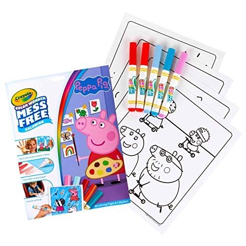 Crayola Peppa Pig Wonder Mess Free Coloring Set, Gift for Kids
