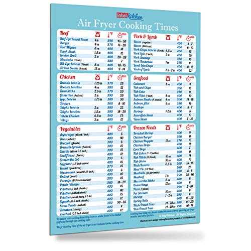 Book Cover Must-Have Air Fryer Accessories Air Fryer Cooking Times All-In-One Magnet Accurate Perfect Instant Guide Big Text Easy To Read Healthy Handy Quick Cheat Sheet Chart 8â€x11â€ Kitchen Gift Recipe Cookbook
