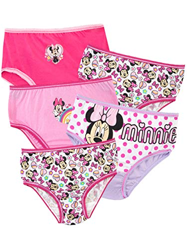 Book Cover Disney Girls' Minnie Mouse Underwear Pack of 5 Size 2T Multicolored